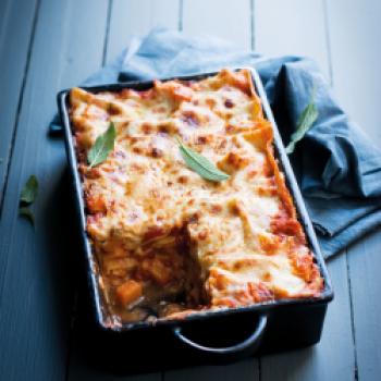 Kürbis-Hühnchen-Lasagne - (c) Manuela Rüther