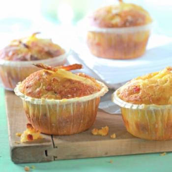 Spargelmuffins mit Parmesan und Speck - (c) Deutsches Weintor/Wirths PR