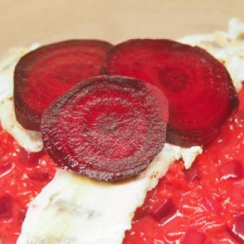 Rote Beete-Risotto mit Zander - (c) Jörg Bornmann