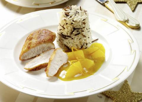 Hähnchenbrust mit Orangensauce - Wirths PR Hähnchenbrust mit Orangensauce - Wirths PR
