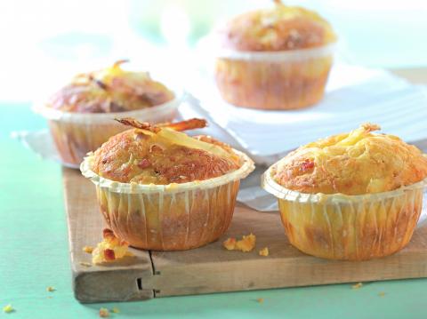 Spargelmuffins mit Parmesan und Speck - (c) Deutsches Weintor/Wirths PR