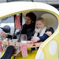 Weihnachtsfondue in einer Rikscha - die stade Zeit in Bern - (c) Eva-Maria Mayring