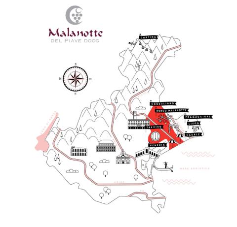 DOCG Malanotte del Piave - von den Hügeln von Conegliano und Montello bis zum Hinterland der Stadt Venedig - (c) Consorzio Vini Venezia DOCG Malanotte del Piave - von den Hügeln von Conegliano und Montello bis zum Hinterland der Stadt Venedig - (c) Consorzio Vini Venezia