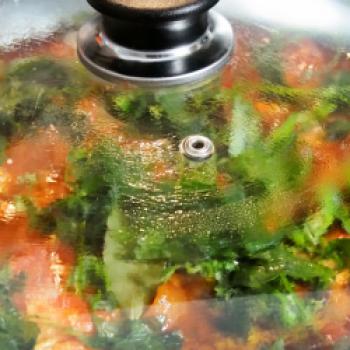 Mit einem Deckel abdecken. 40 Minuten auf kleiner Flamme leicht kochen lassen - (c) Jörg Bornmann