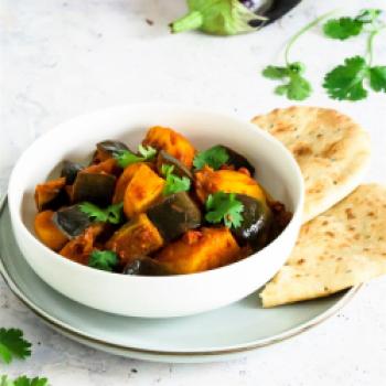 Baingan Masala Curry - <a href="https://www.genussfreak.de/baingan-masala-curry" target="_blank">zum Rezept</a> - (c) aubergine.nl