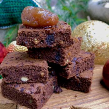 Brownies aus Kastanien aus dem Trentino und Zartbitterschokolade - (c) Trentino Marketing