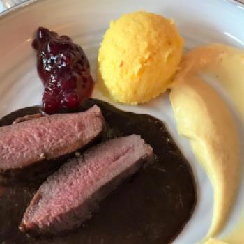 Rehfilet mit Selleriepürre - (c) Eva-Maria Mayring