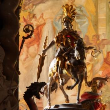 Heiliger Georg, Asam Kirche, Donau, Donaudurchbruck, Kloster Weltenburg (c) Jörg Bornmann