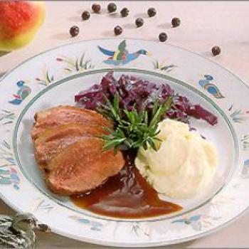 Bauernente - <a href="https://www.genussfreak.de/bauernente" target="_blank">zum Rezept</a> - (c) Deutsches Weininstitut