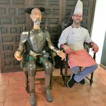 Don Quijote soll im Wirtshaus „La Venta de Don Quijote“ in Puerto Lápice, das er für einen Adelspalast hielt, vom Wirt zum Ritter geschlagen worden sein - (c) Gabi Dräger- (c) Gabi Dräger