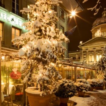 Weihnachtsfondue in einer Rikscha - die stade Zeit in Bern - (c) Eva-Maria Mayring