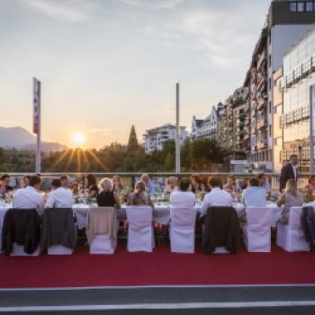 Die „Langen Tafel“ auf der Draubrücke, die in diesem Jahr zum 2. Mail am 22. Juli 2017 stattfindet