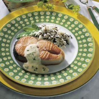 Lachskotelett mit Kresse-Sauce <a href="https://www.genussfreak.de/lachskotelett-mit-kresse-sauce" target="_blank">(zum Rezept.....)</a> - (c) Wirths PR
