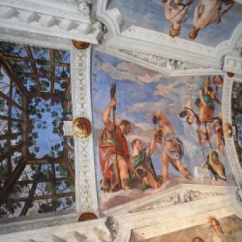 Ein Deckengemälde in der Villa Barbaro ist Bacchus, dem Gott des Weines, gewidmet - (c) Gabi Vögele