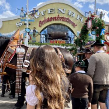 Oktoberfest 2023 – das Bier fließt und Dirndl und Lederhose dominieren die Wiesn - (c) Gabi Dräger