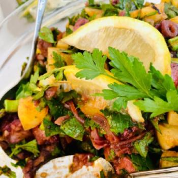 Oktopus-Salat - <a href="https://www.genussfreak.de/oktopus-salat" target="_blank">zum Rezept</a> - (c) Barbara Basteck