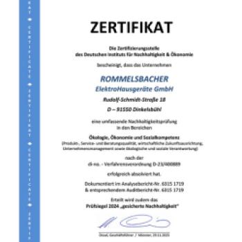 Nachhaltigkeit ‚Made in Germany‘ - Rommelsbacher vermittelt Freude am Kochen und zeigt Verantwortung für Mitarbeiter und Umwelt - (c) ROMMELSBACHER ElektroHausgeräte GmbH 
