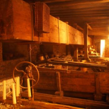 Der Nikolaihof in Mautern, mit seiner alten Baumpresse, ist sicher einer der ältesten Weinbaubetriebe der Wachau - (c) Jörg Bornmann