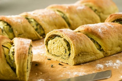 Kräuter-Kartoffelbaguette - (c) Stefan Kristoferitsch mit freundlicher Genehmigung der Gemeinschaft Steirisches Kürbiskernöl g.g.A. Kräuter-Kartoffelbaguette - (c) Stefan Kristoferitsch mit freundlicher Genehmigung der Gemeinschaft Steirisches Kürbiskernöl g.g.A.