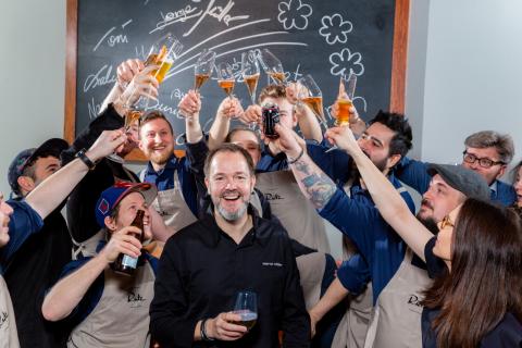 Viel zu feiern gab es wieder in den Deutschen Spitzenküchen, wie hier im Restaurant Rutz in Berlin, nach Bekanntgabe der Sternerestaurants 2020 durch den Guide MICHELIN - (c) Armin Akhtar Viel zu feiern gab es wieder in den Deutschen Spitzenküchen, wie hier im Restaurant Rutz in Berlin, nach Bekanntgabe der Sternerestaurants 2020 durch den Guide MICHELIN - (c) Armin Akhtar