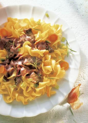 Bandnudeln mit Filetspitzen - (c) Wirths PR Bandnudeln mit Filetspitzen - (c) Wirths PR