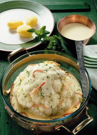 Blumenkohl mit Rahmsauce - (c) Wirths PR Blumenkohl mit Rahmsauce - (c) Wirths PR