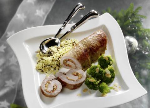 Gefüllter Kalbsrollbraten - (c) Wirths PR Gefüllter Kalbsrollbraten - (c) Wirths PR