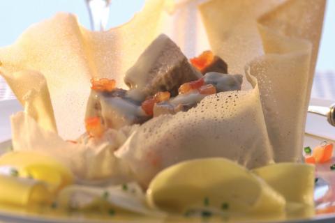 Kalbfleisch "Luise" mit Riesling-Sauce - (c) Deutsches Weininstitut Kalbfleisch "Luise" mit Riesling-Sauce - (c) Deutsches Weininstitut