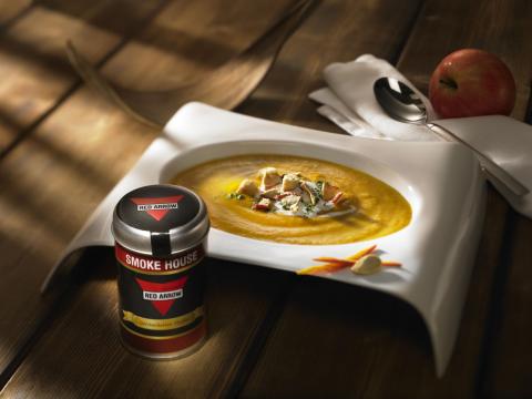 Apfel-Kürbis-Suppe mit Croûtons und feiner Rauchnote - (c) Red Arrow Apfel-Kürbis-Suppe mit Croûtons und feiner Rauchnote - (c) Red Arrow