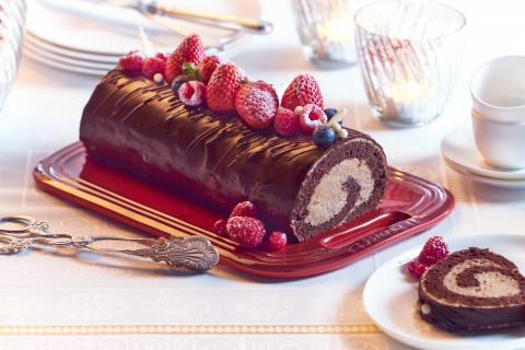 Bûche de Noël - Ein Rezept von Le Creuset Bûche de Noël - Ein Rezept von Le Creuset