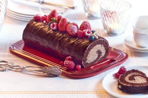 Bûche de Noël - Ein Rezept von Le Creuset