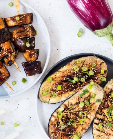 Orientalische und asiatische Auberginen vom Grill - (c) aubergine.nl Orientalische und asiatische Auberginen vom Grill - (c) aubergine.nl