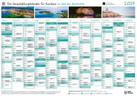 Konstanz 2025 – Der neue Eventkalender: Informativ, dekorativ und übersichtlich macht er Lust auf erholsame, spannende Tage in Konstanz - (c) MTK Konstanz 2025 – Der neue Eventkalender: Informativ, dekorativ und übersichtlich macht er Lust auf erholsame, spannende Tage in Konstanz - (c) MTK