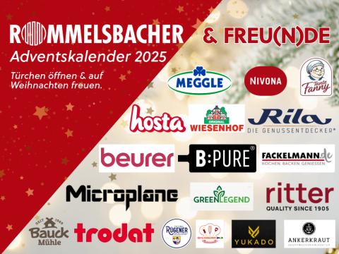 Der Rommelsbacher & Freu(n)de Adventskalender 2025 - 24 Tage voller Genuss, Spannung und Überraschungen!